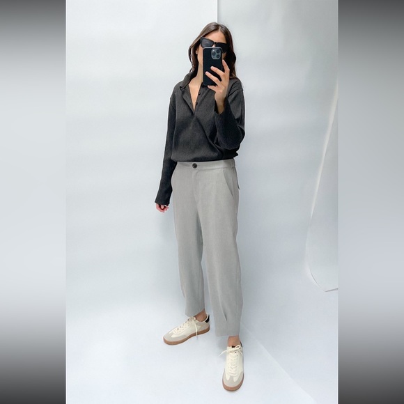 NTW Zara straight leg gray pants - Picture 1 of 6